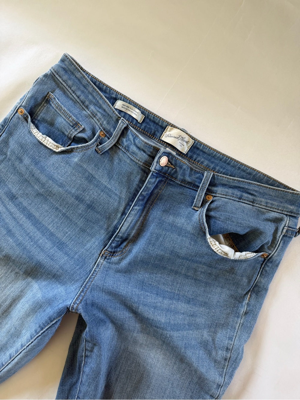 Classic Blue Women’s high rise slim straight Jeans: size 14 - Picture 2 of 5